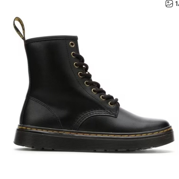 Dr Marten Zavala Combat Boots US size 8 black - Picture 1 of 13
